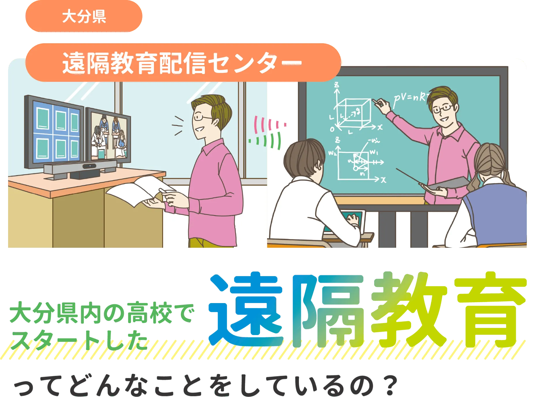 令和7年4月に大分県内の高校でスタートした遠隔教育ってどんなことをしているの?